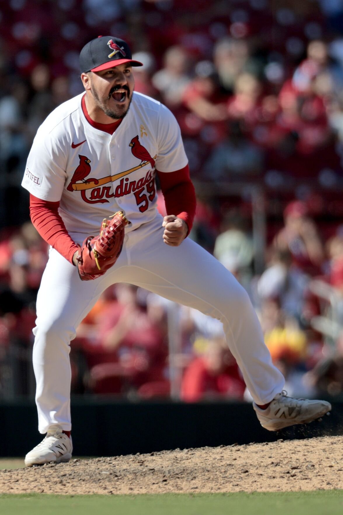 The St. Louis Cardinals host the San Francisco Giants